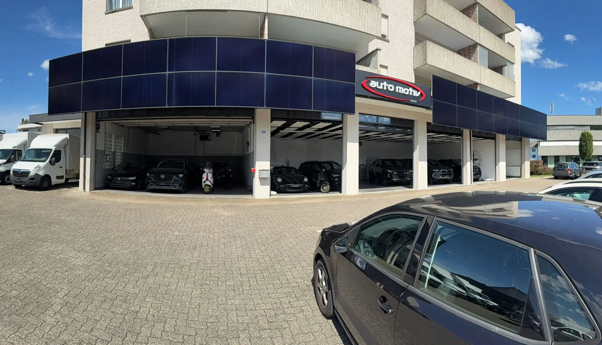 Auto Motiv GmbH, Aussenansicht an der Weinfelderstrasse 88 in Amriswil
